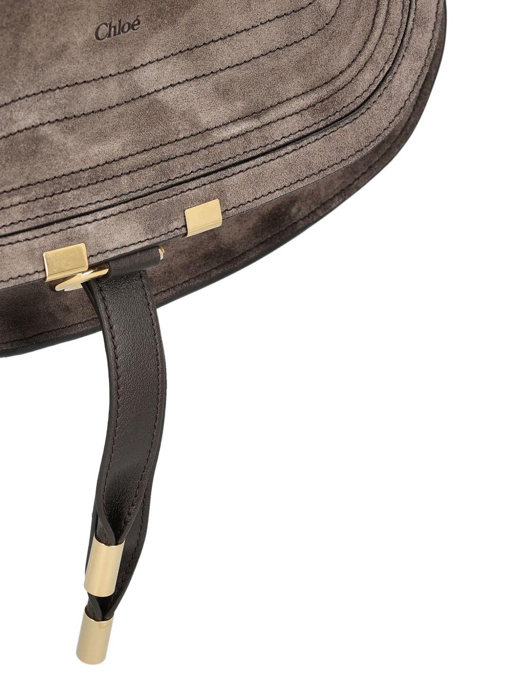 Chloè Bags Marrone Scuro Suede