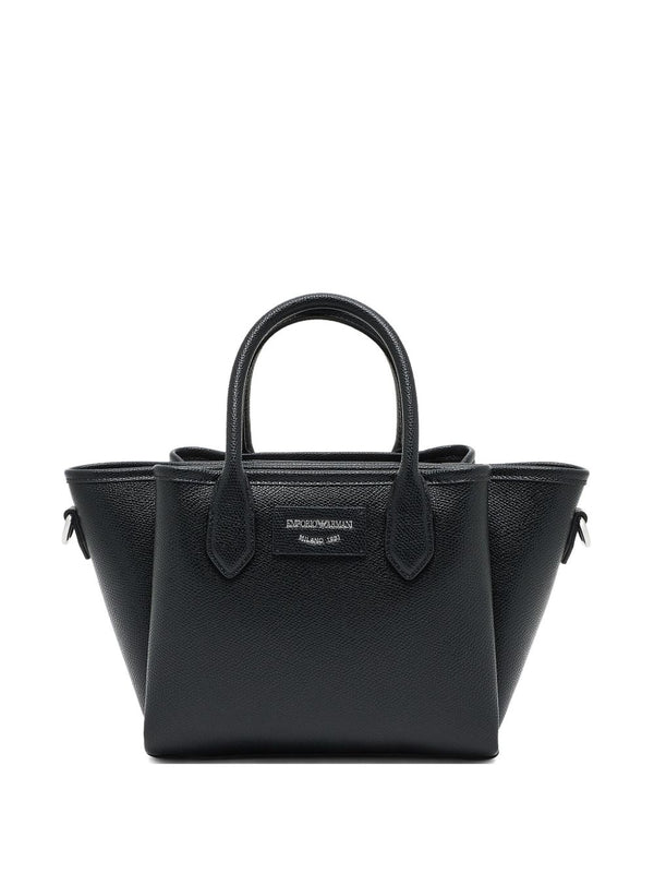 Emporio Armani Small Shopper With Palmellato Finish