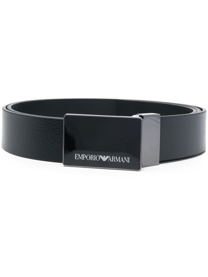 E.ARMANI EXCLUSIVE PRE Belts Black Bovine Leather