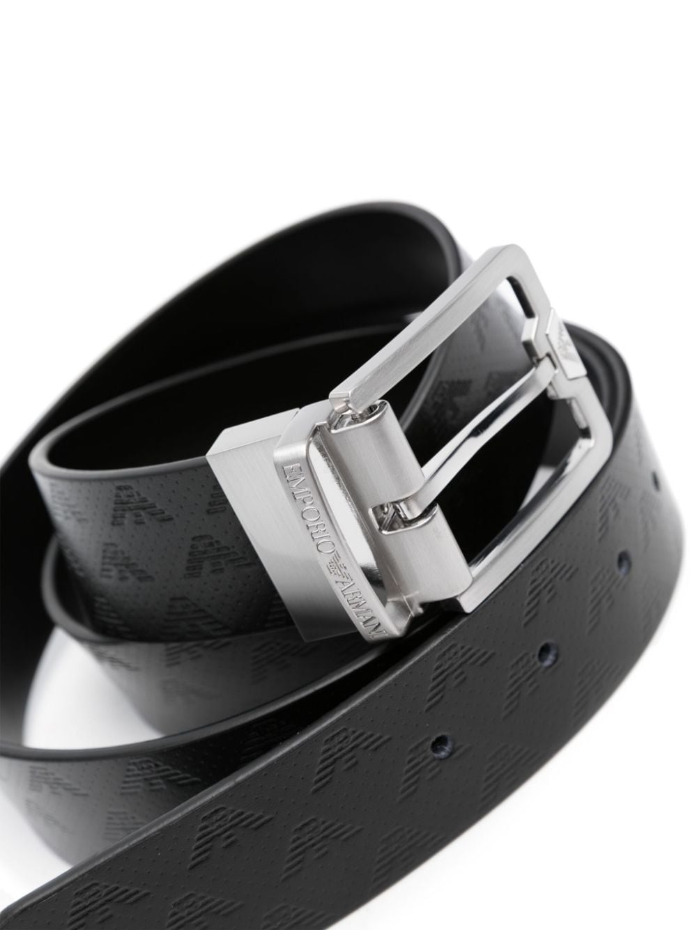 Emporio Armani Exclusive Belts Nero Bovine Leather