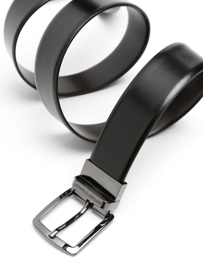 Emporio Armani Belts Black Bovine Leather