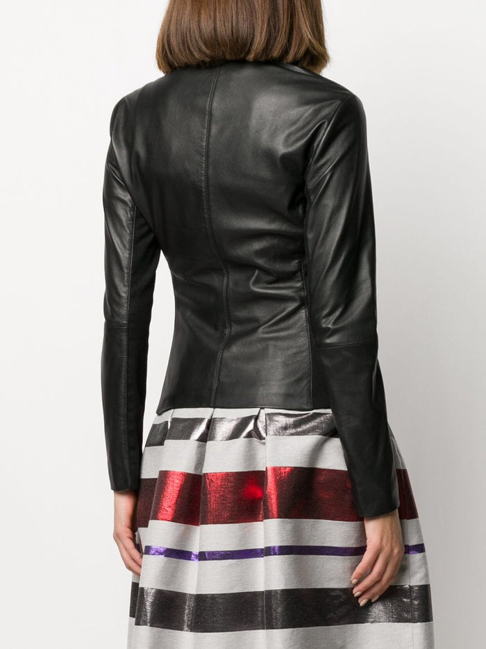 Emporio Armani Jackets Black Lamb Leather