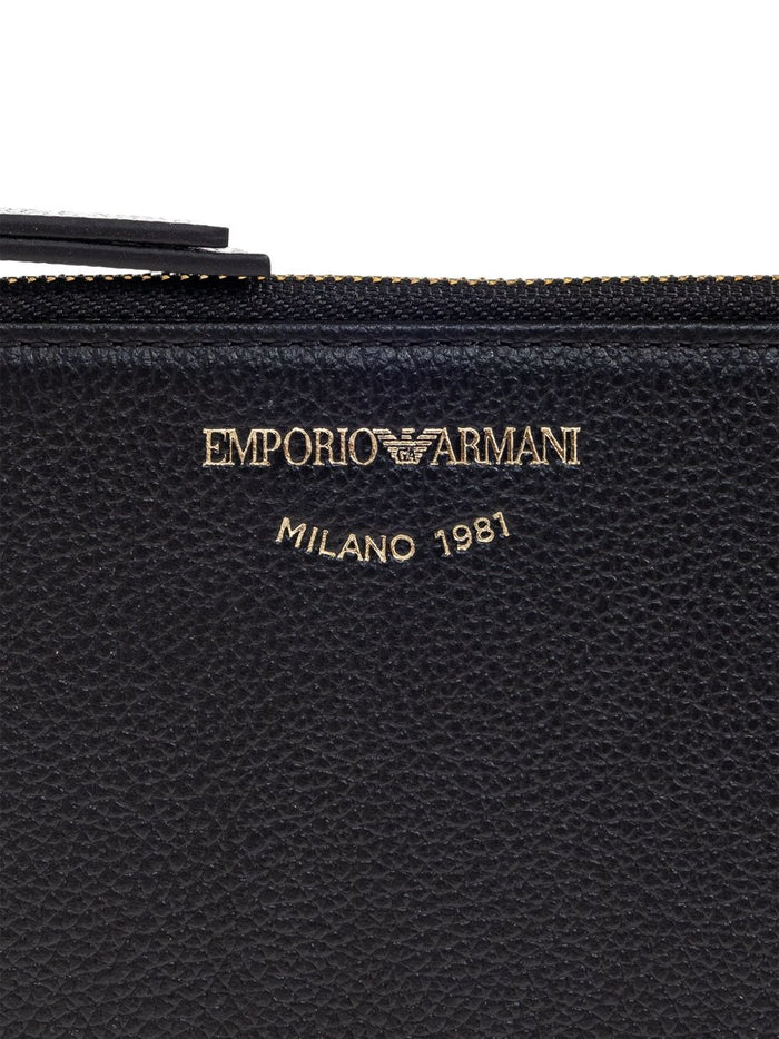 Emporio Armani Wallets Black Bovine Leather