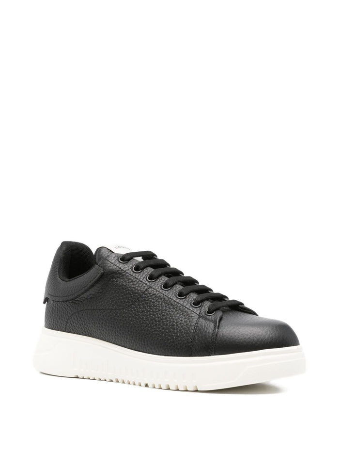 Emporio Armani Sneakers Black Bovine Leather