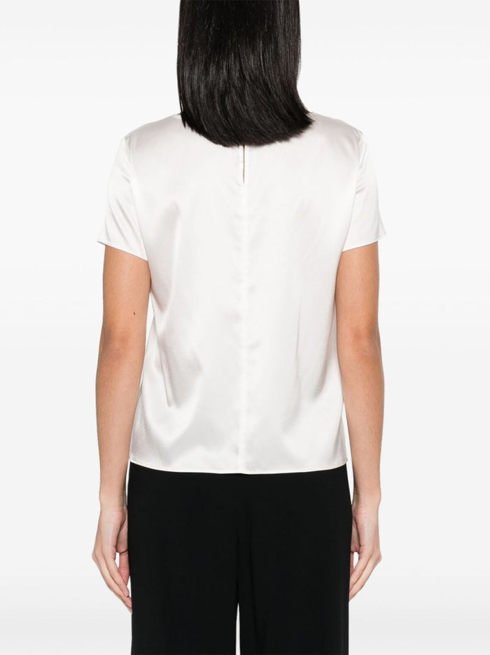 Emporio Armani Top White Silk