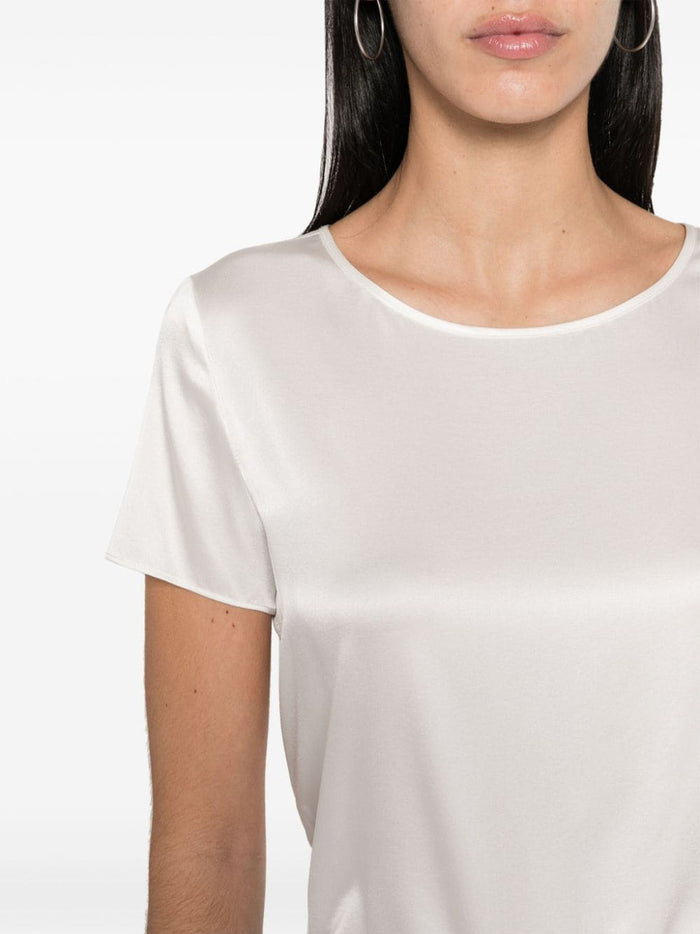 Emporio Armani Top White Silk