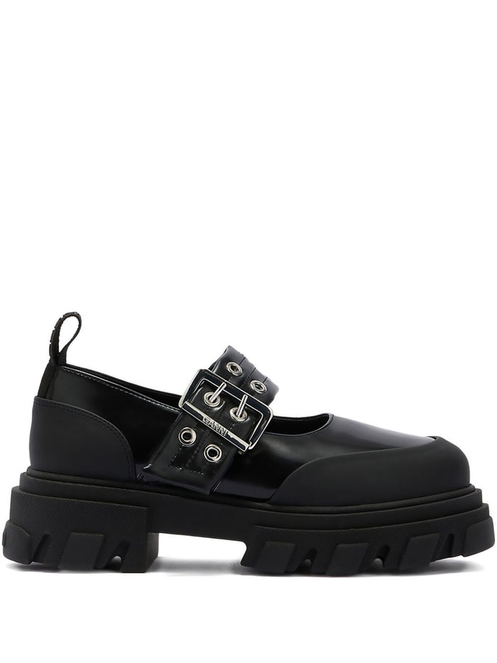 GANNI Flat shoes Black Recycled Polyester