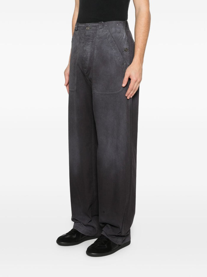 Maison Margiela Jeans Grey Polyester 65 % Cotton