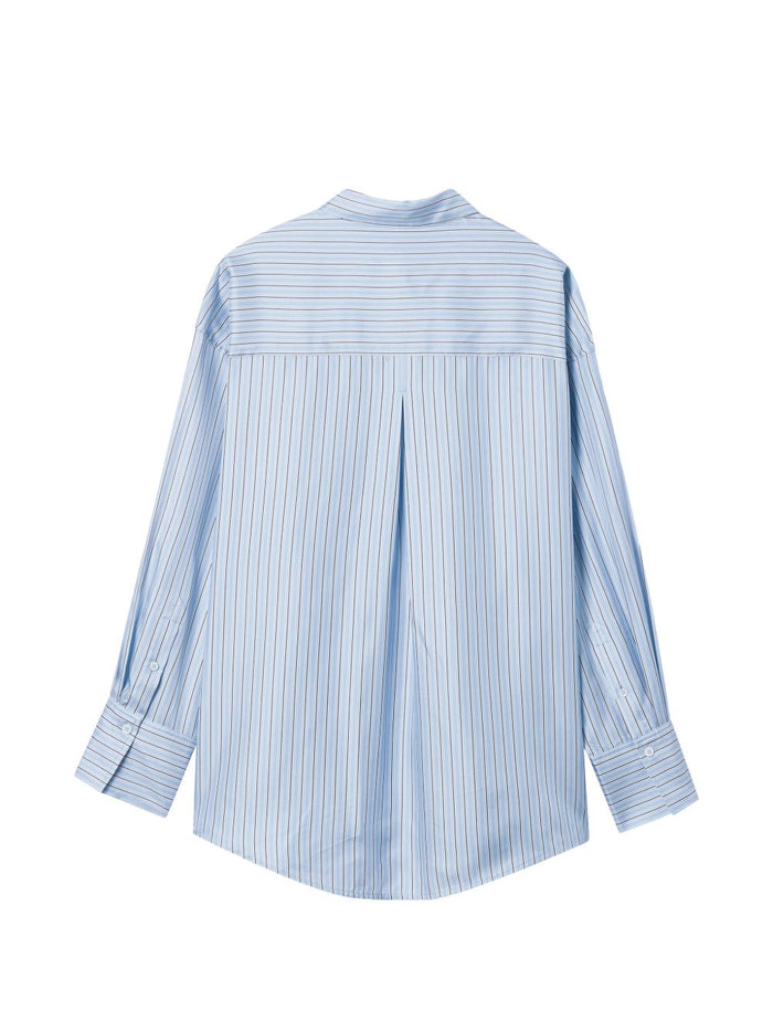 TOTEME PRE Shirts Clear Blue Silk