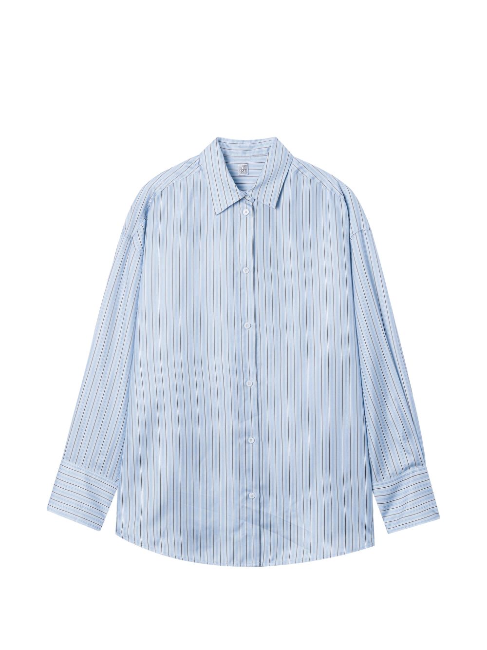 TOTEME PRE Shirts Clear Blue Silk