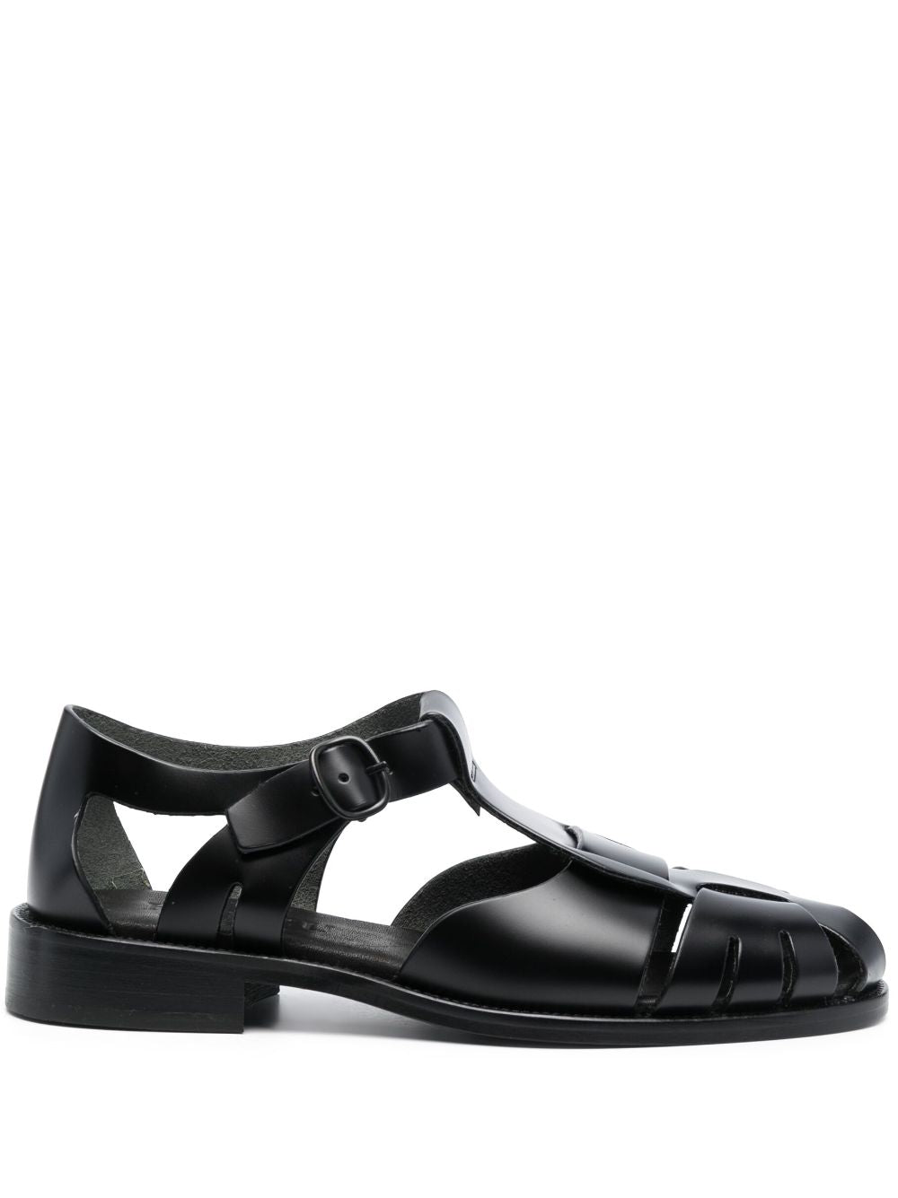 HEREU Sandals Black Leatehr
