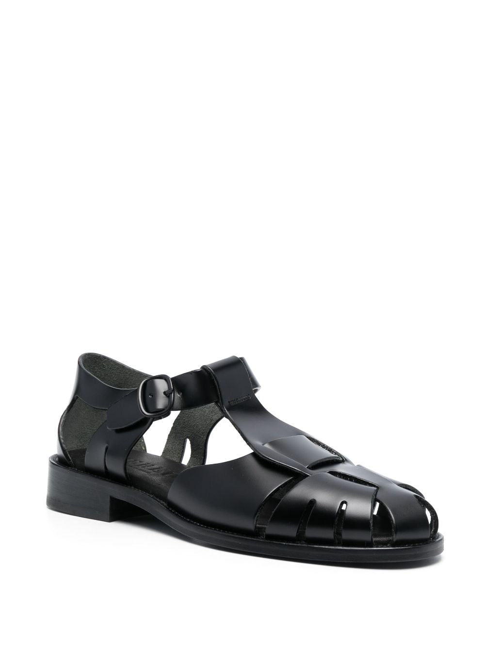 HEREU Sandals Black Leatehr