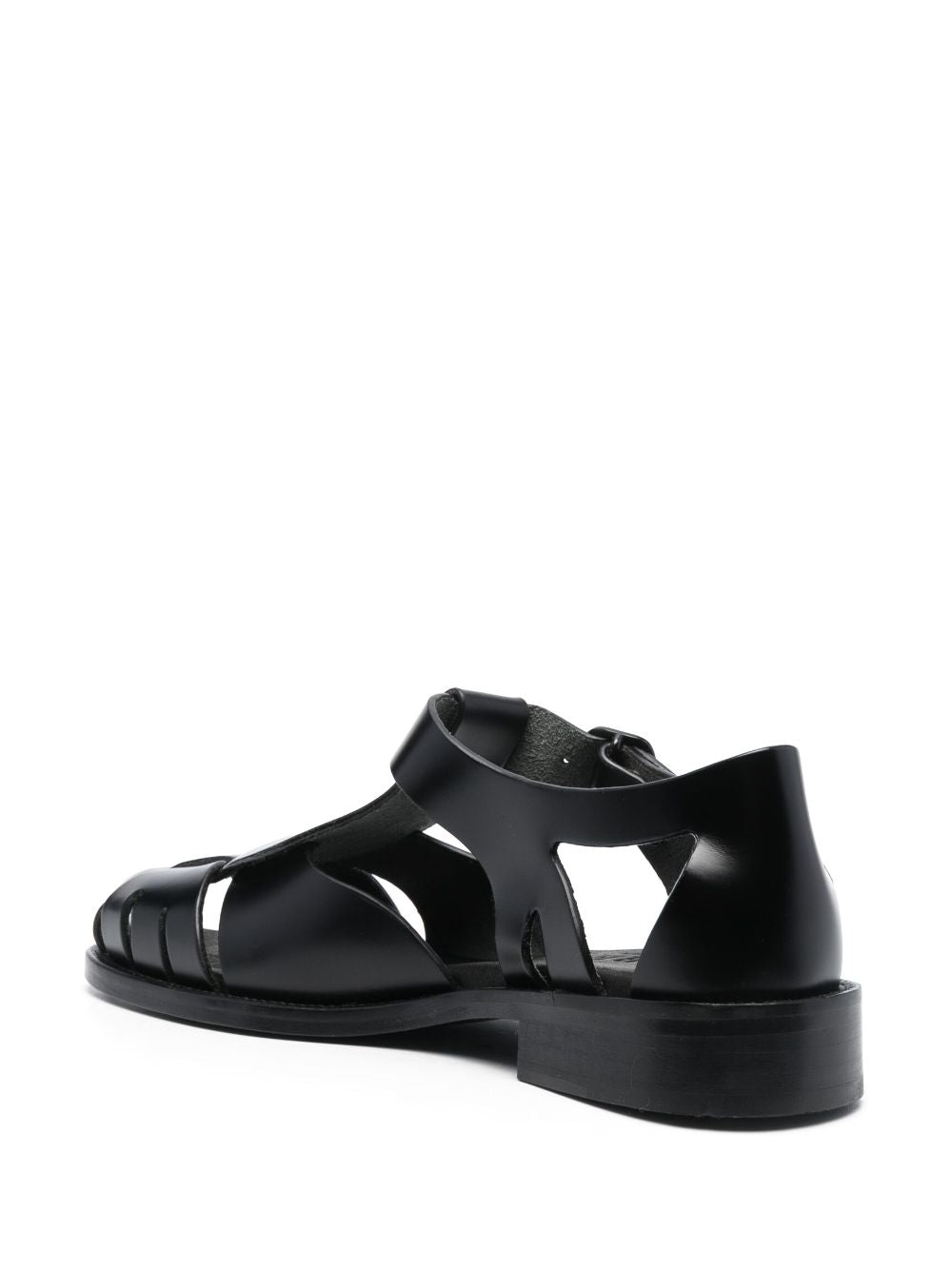 HEREU Sandals Black Leatehr