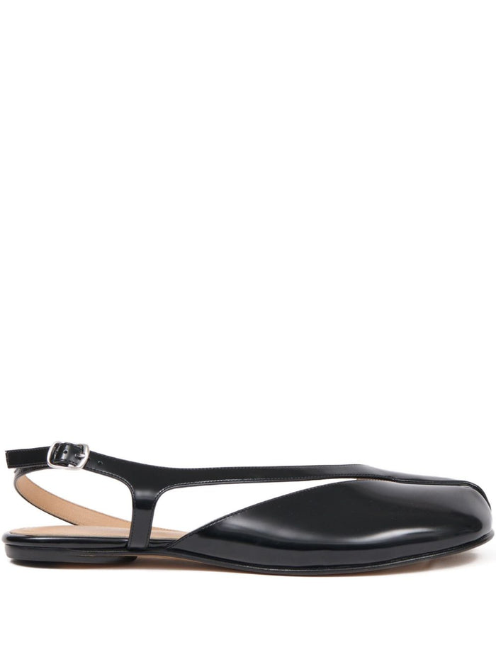 Maison Margiela Flat Shoes Black Leather 100 %