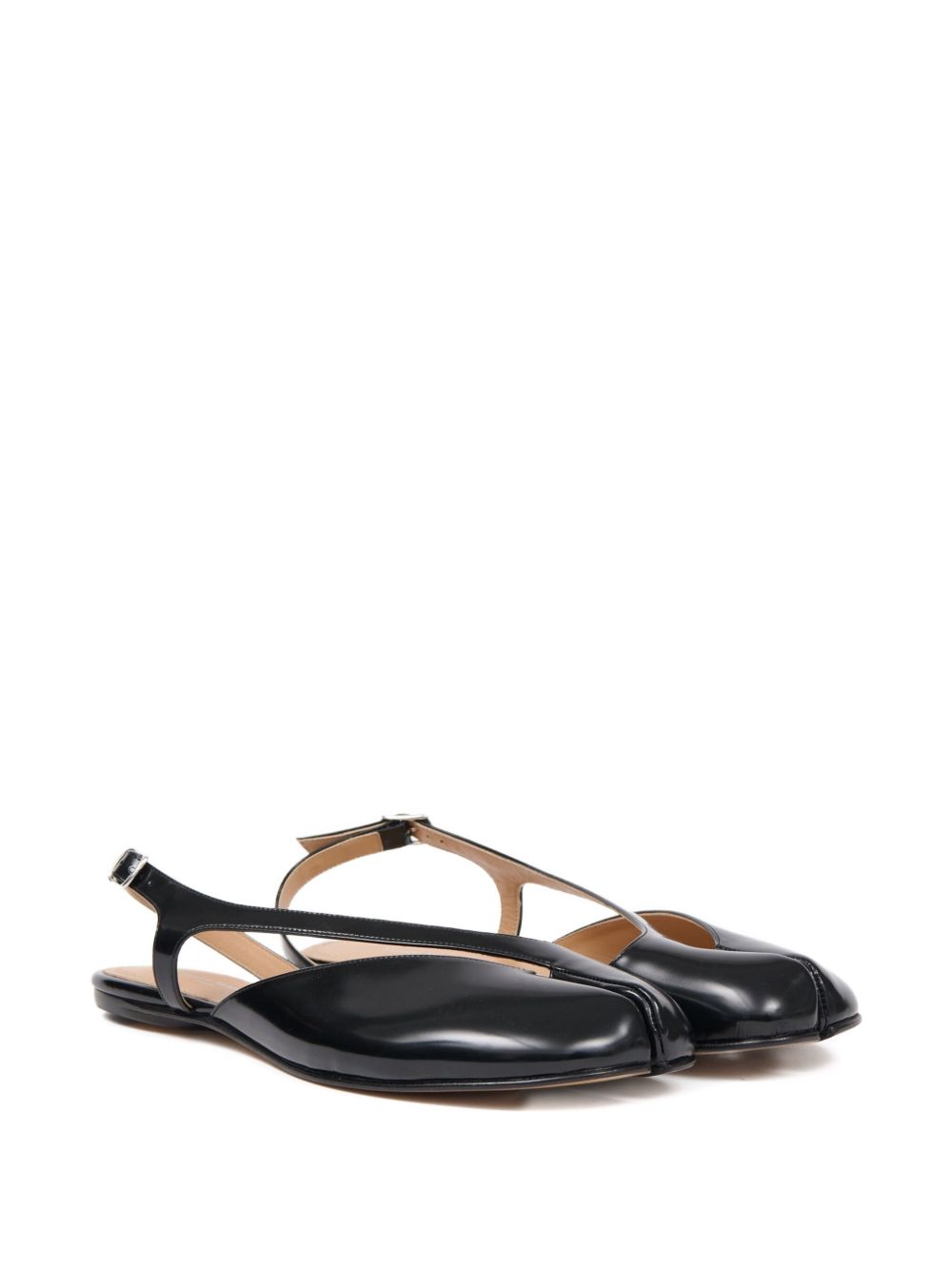 Maison Margiela Flat Shoes Black Leather 100 %