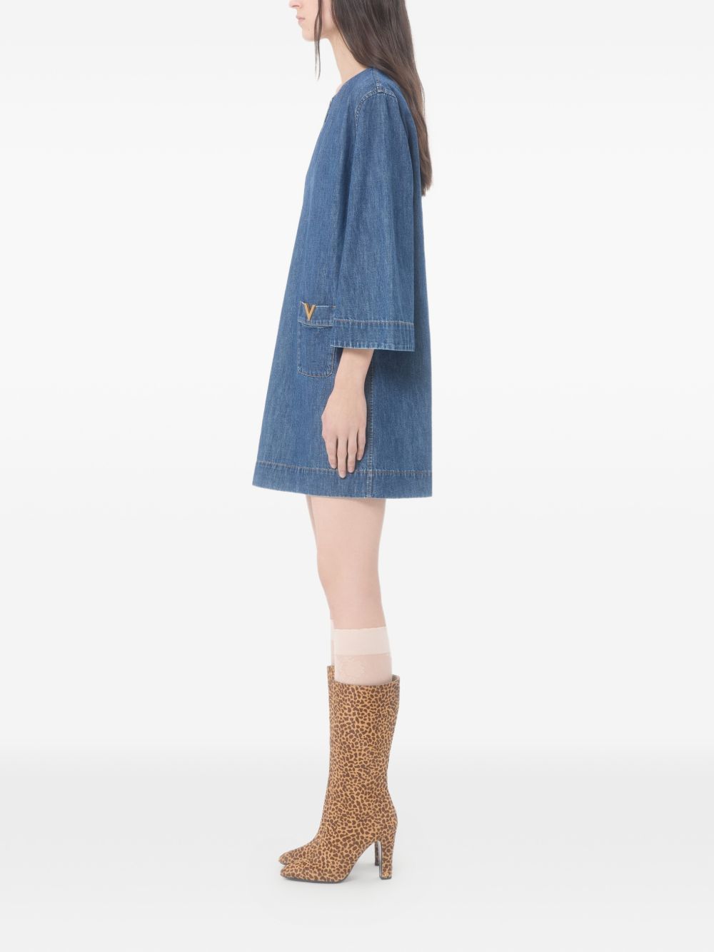 Valentino Dresses Blue Cotton