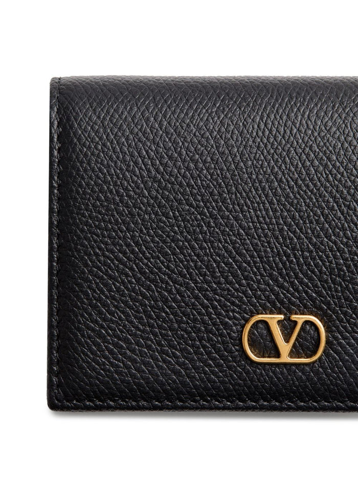 Valentino Garavani Wallets Black Calf Leather