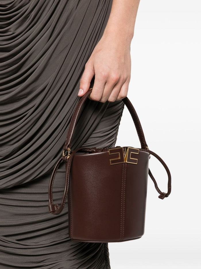 Elisabetta Franchi Bags Brown Polyurethane Polyester