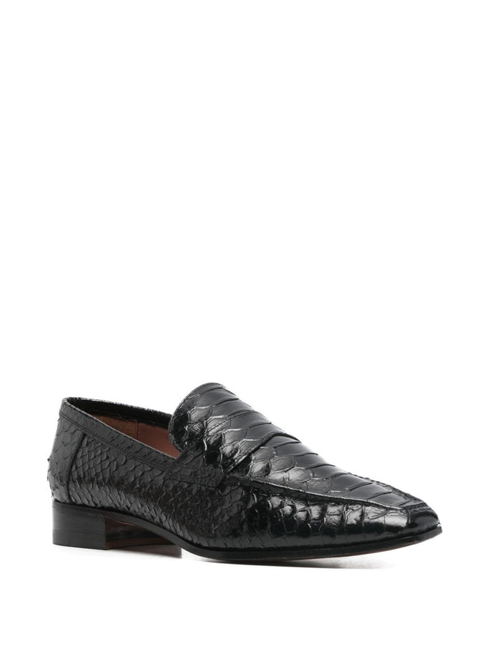 Paris Texas Flat shoes Black Calf Leather
