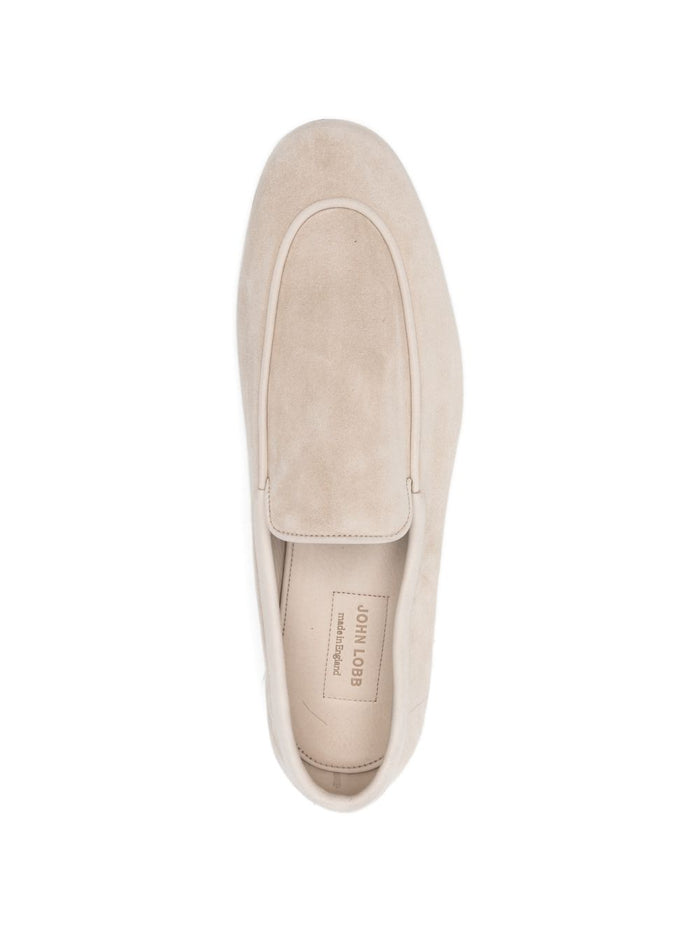 John Lobb Flat shoes Beige Suede