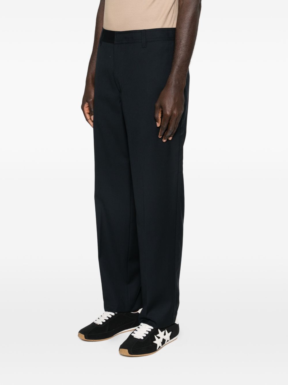 Emporio Armani Trousers Blue Virgin Wool