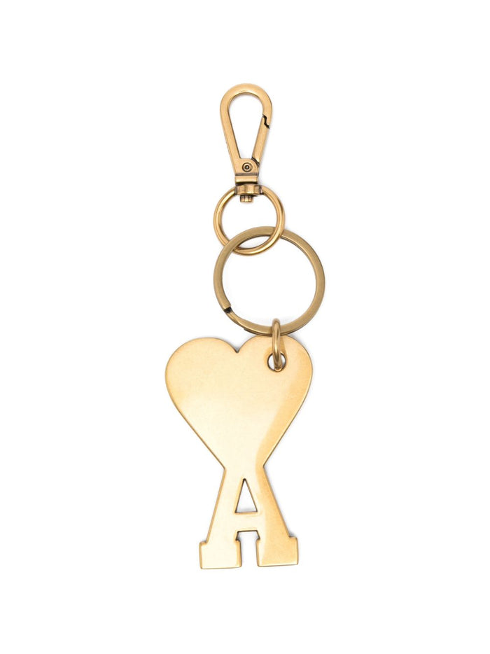 Ami Paris Keychains Golden Zamak