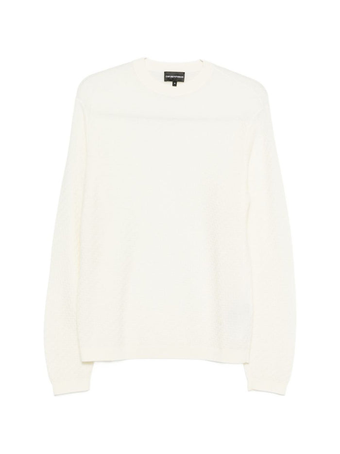 Emporio Armani Sweaters White Virgin Wool