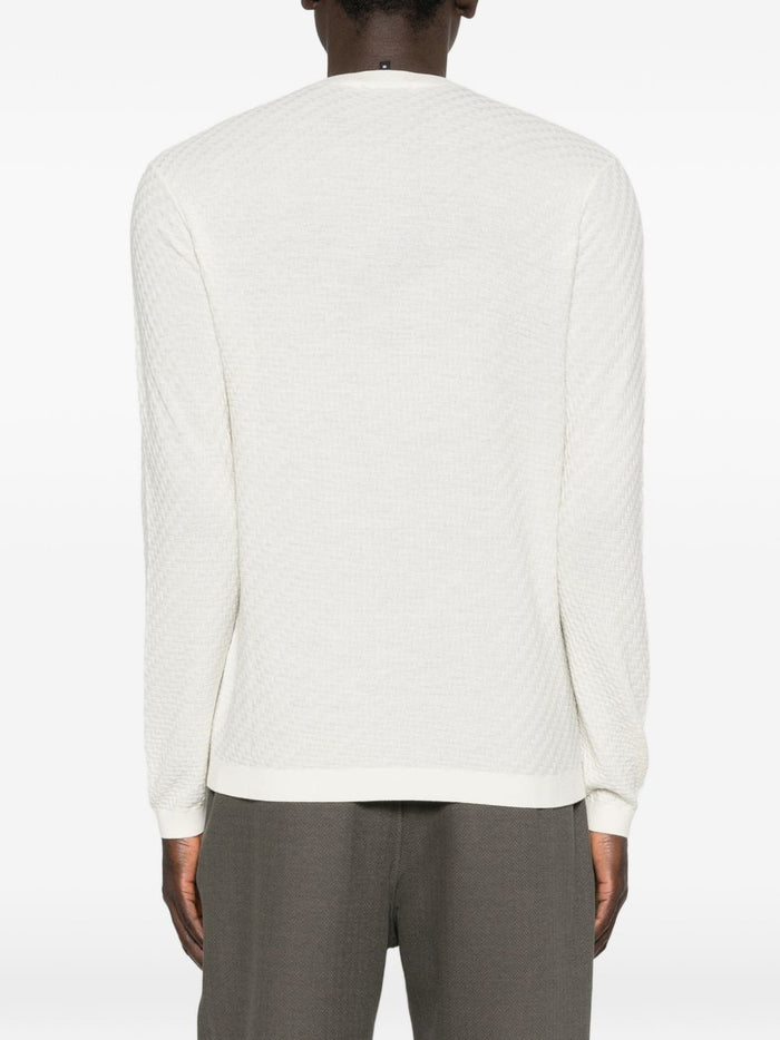 Emporio Armani Sweaters White Virgin Wool