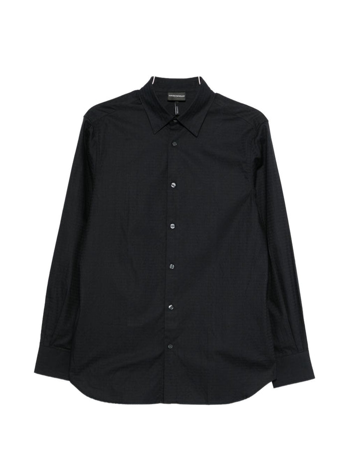 Emporio Armani Shirts Blue Cotton