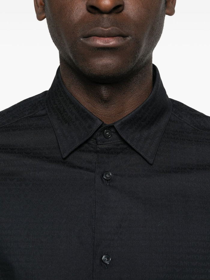 Emporio Armani Shirts Blue Cotton