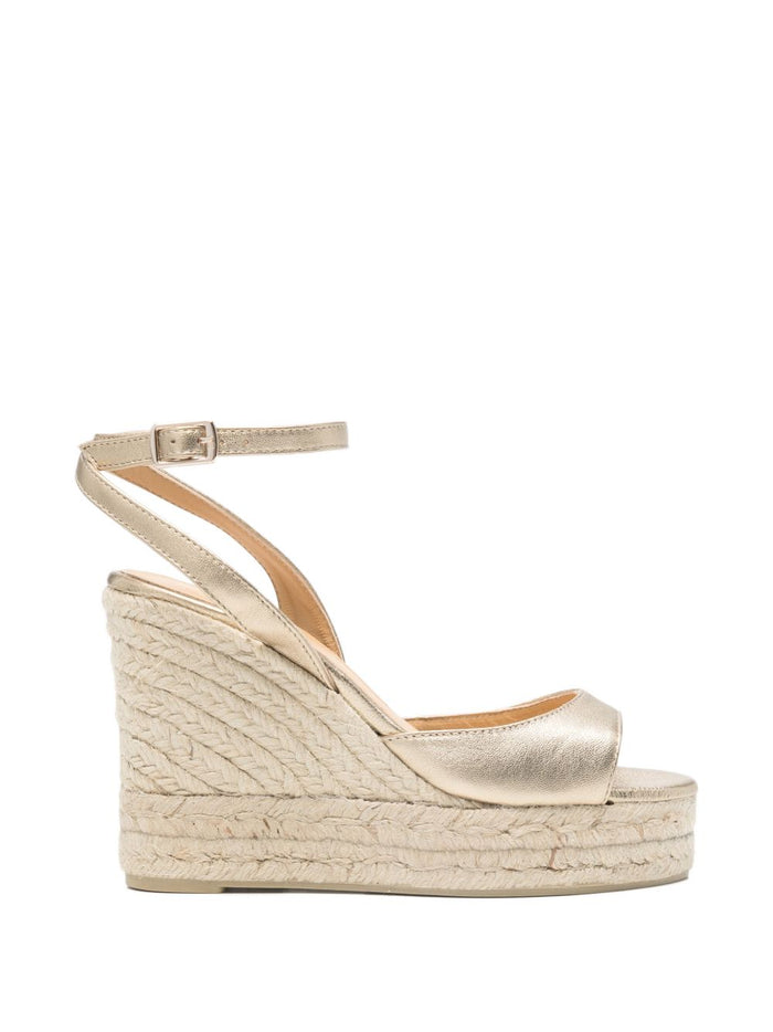 Castaner Flat shoes Golden Sheepskin
