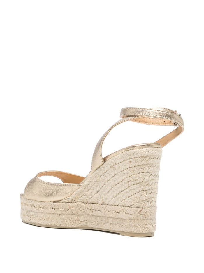 Castaner Flat shoes Golden Sheepskin