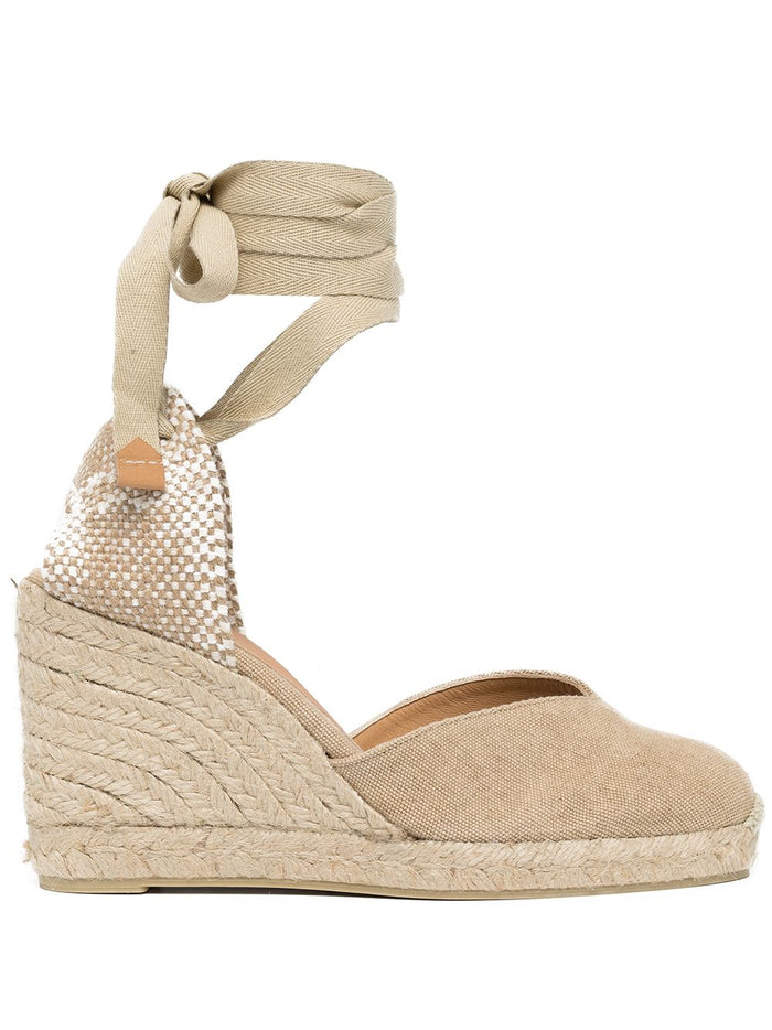 Castaner Flat shoes Beige Linen/flax