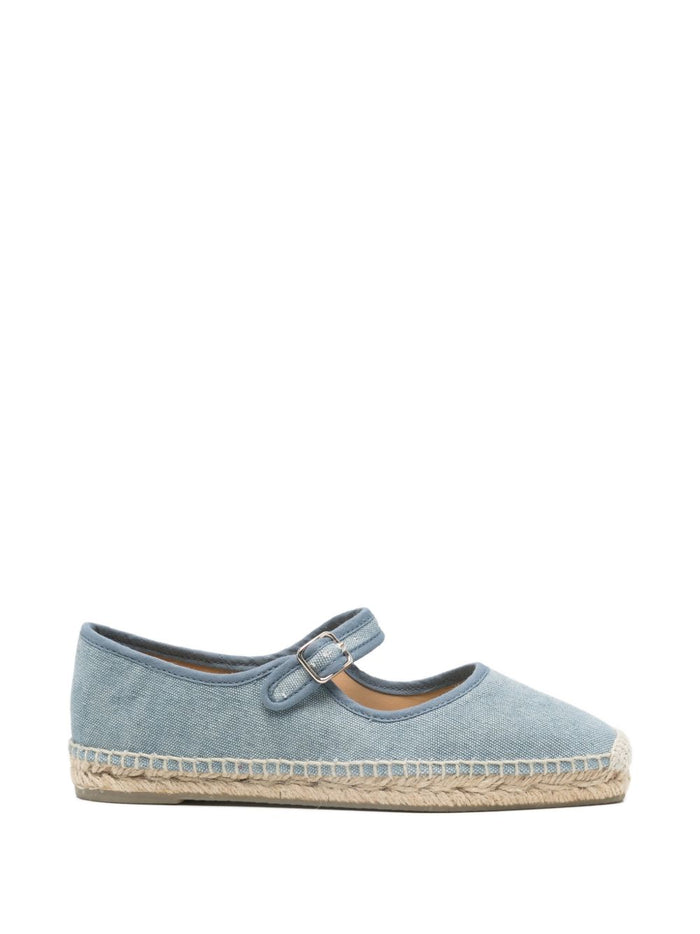 Castaner Flat shoes Clear Blue Calf Leather
