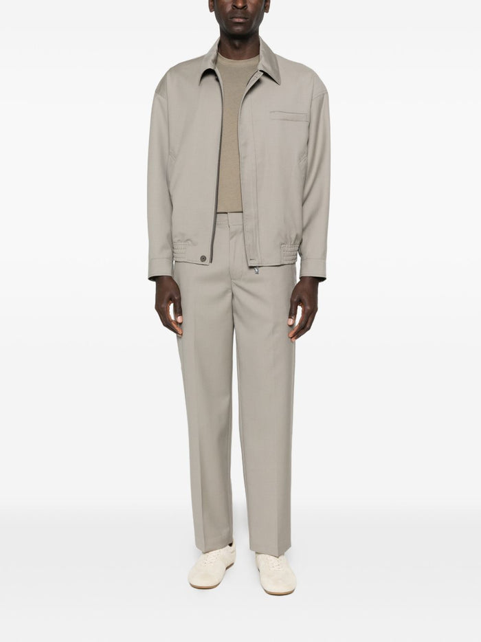 Emporio Armani Coats Dove Grey Virgin Wool