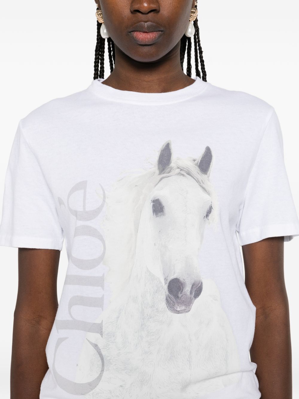 Chloè T-Shirts And Polos White Cotton