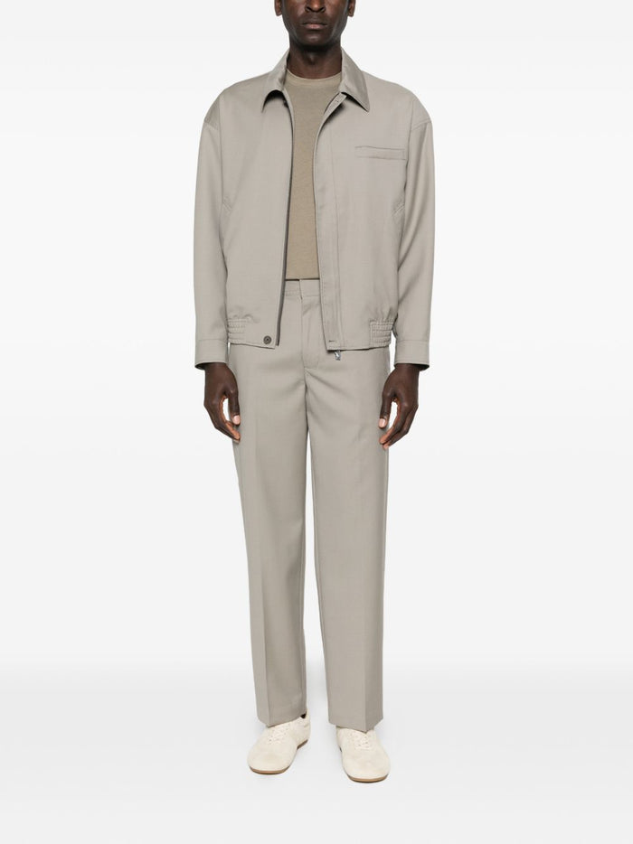 Emporio Armani Trousers Dove Grey Virgin Wool
