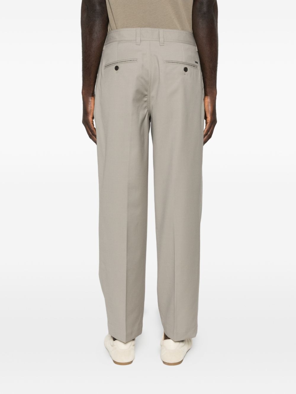 Emporio Armani Trousers Dove Grey Virgin Wool