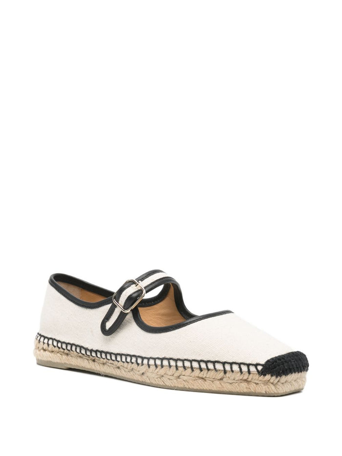 Castaner Flat shoes Beige Fabric