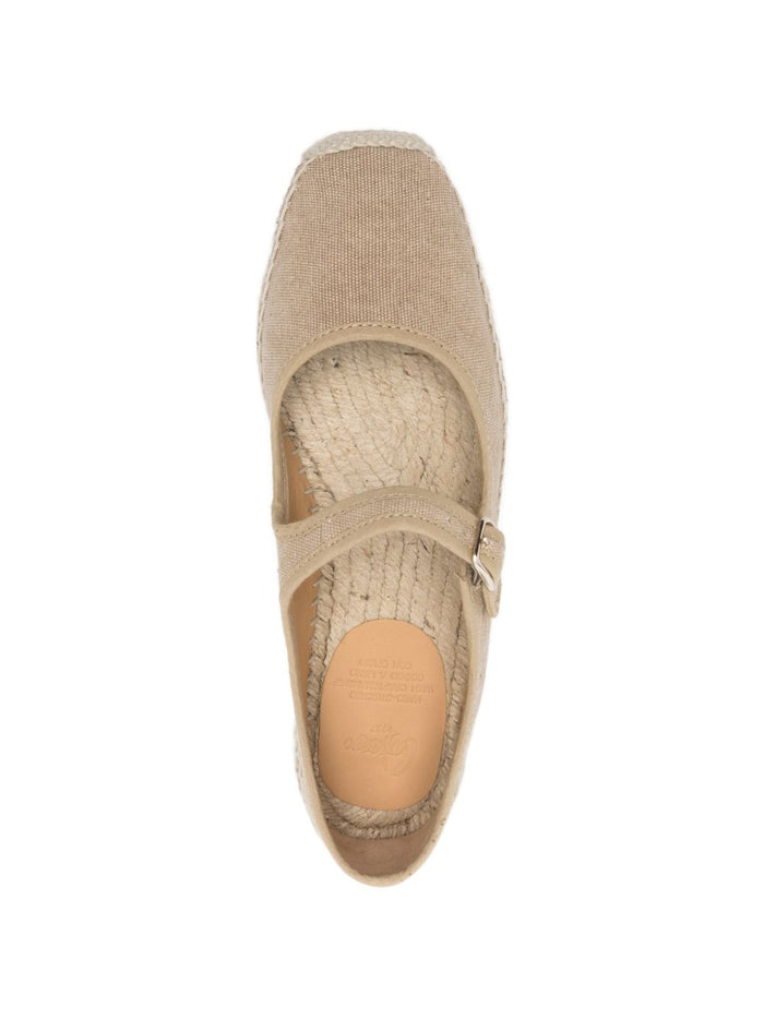 Castaner Flat shoes Beige Fabric