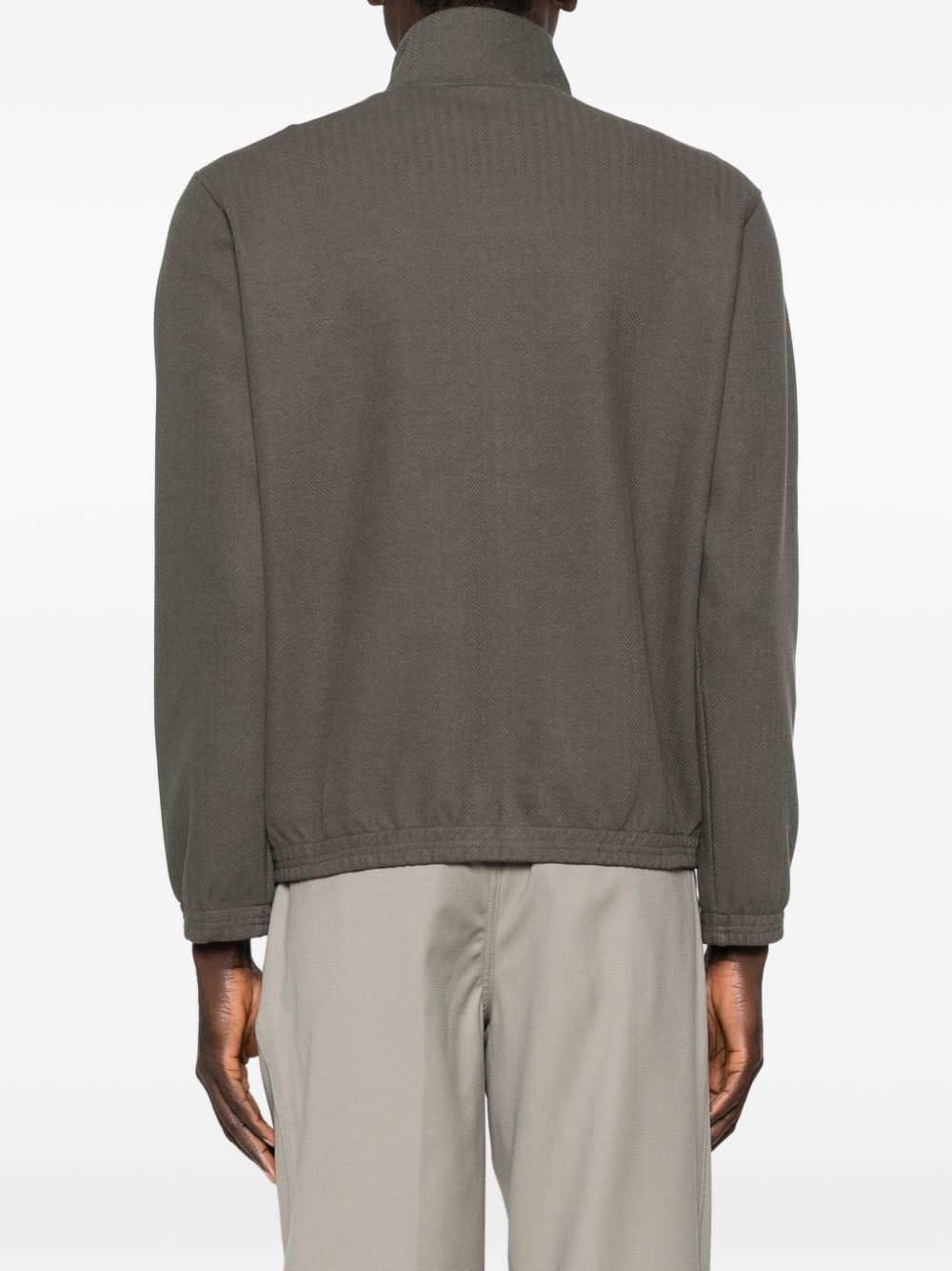 Emporio Armani Sweaters Grey Elastane