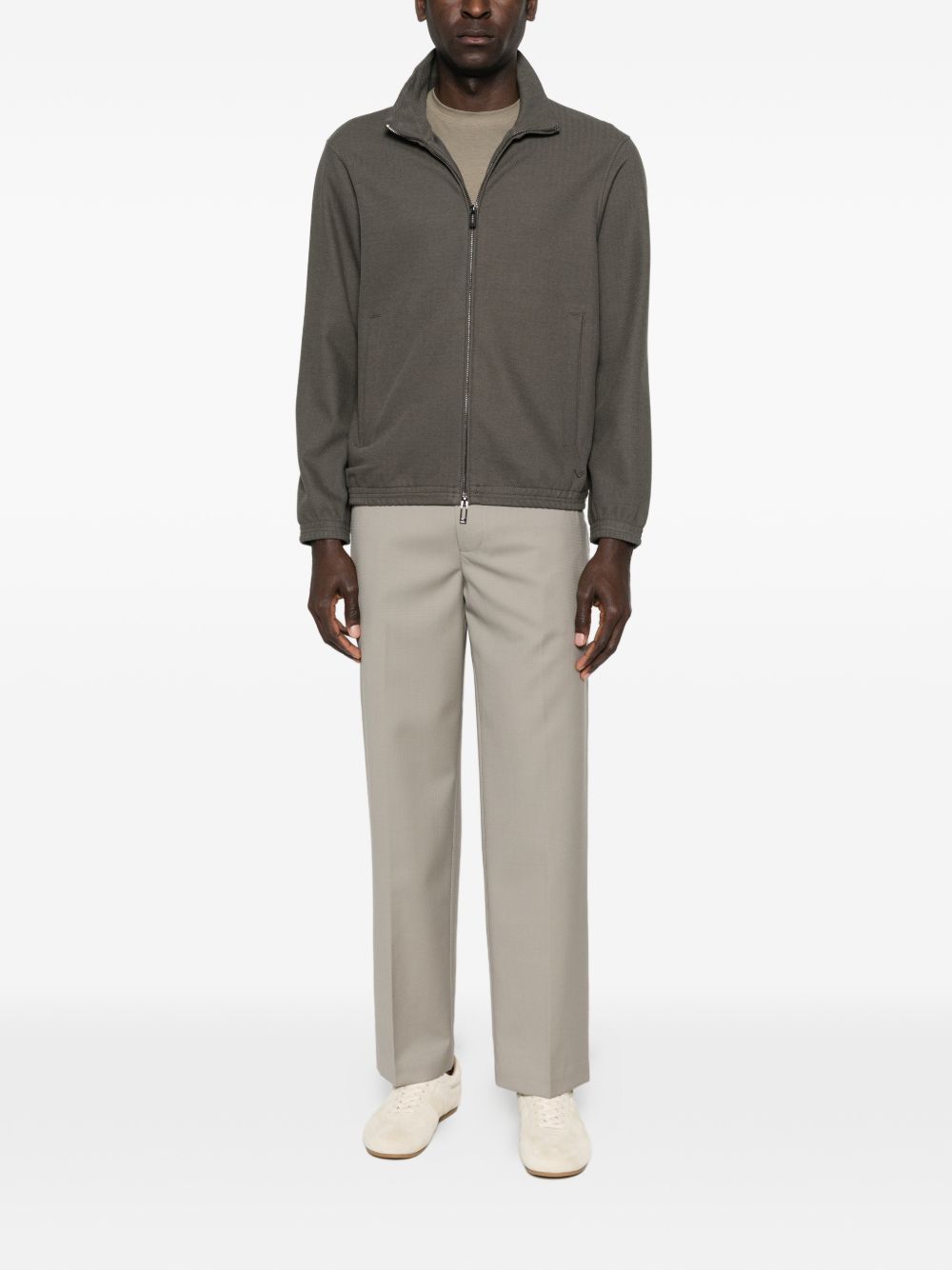 Emporio Armani Sweaters Grey Elastane