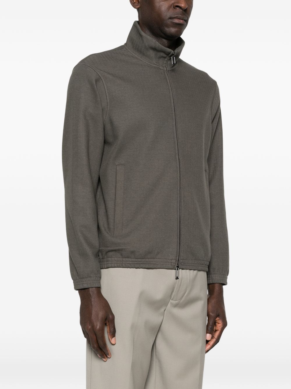Emporio Armani Sweaters Grey Elastane