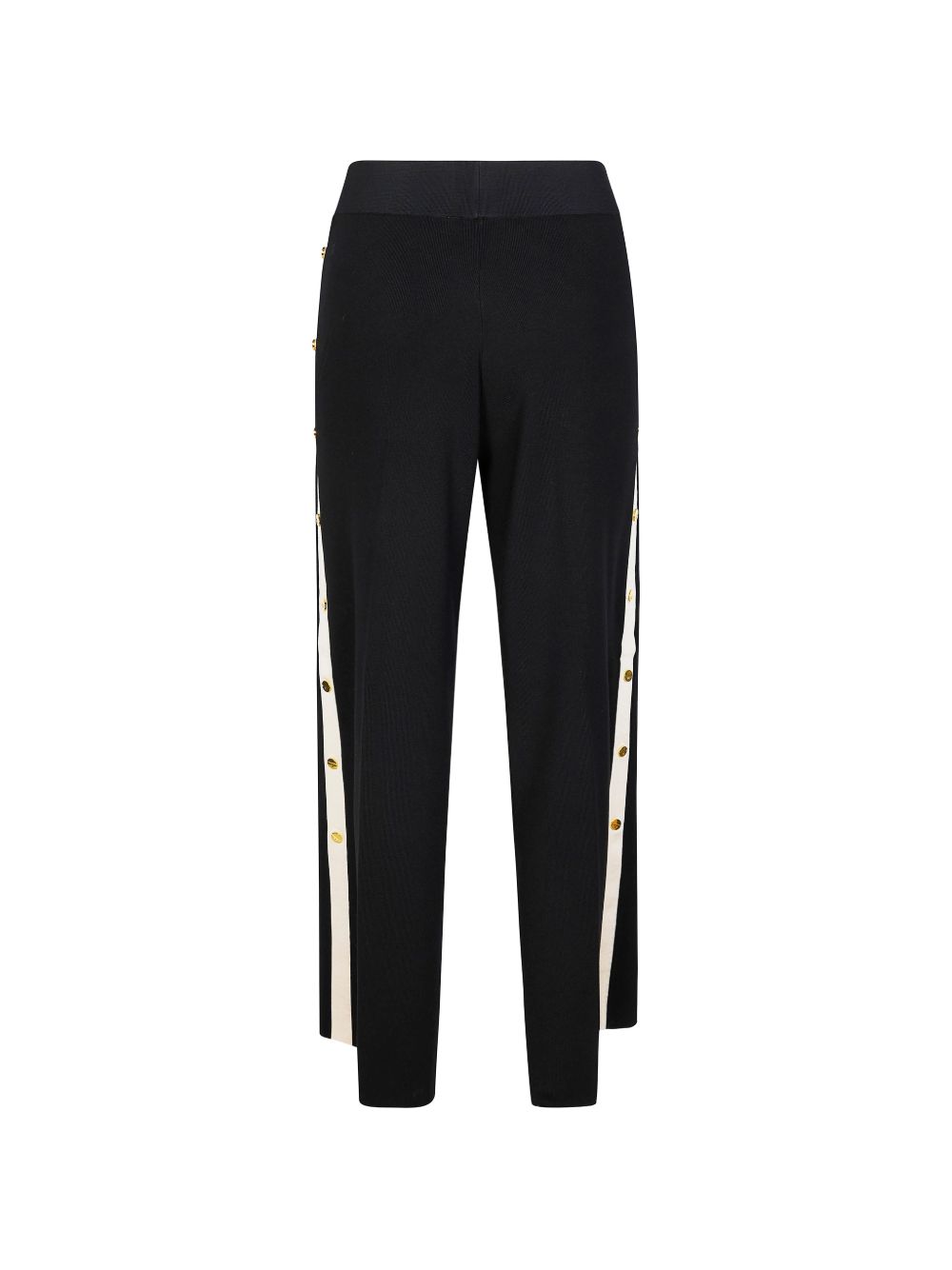 Elisabetta Franchi Trousers Black Viscose Nylon