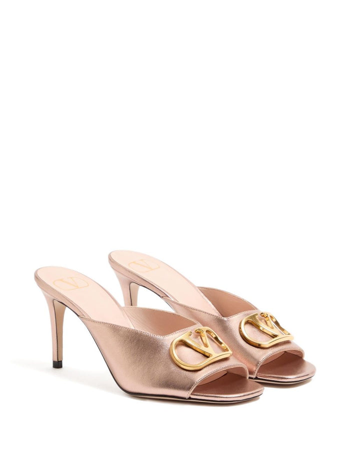 Valentino Garavani Sandals Pink Calf Leather