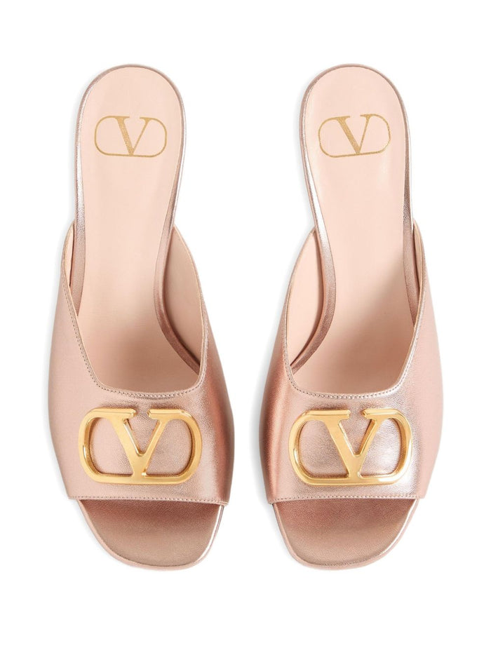 Valentino Garavani Sandals Pink Calf Leather