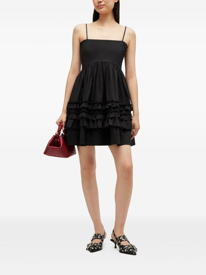 GANNI Dresses Black Organic Cotton