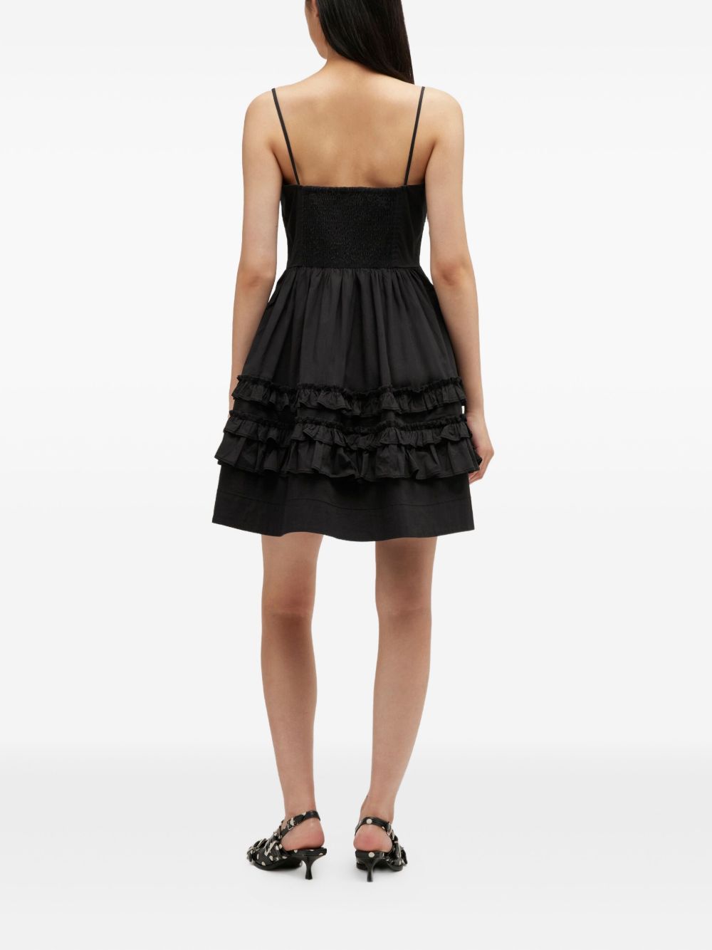 GANNI Dresses Black Organic Cotton