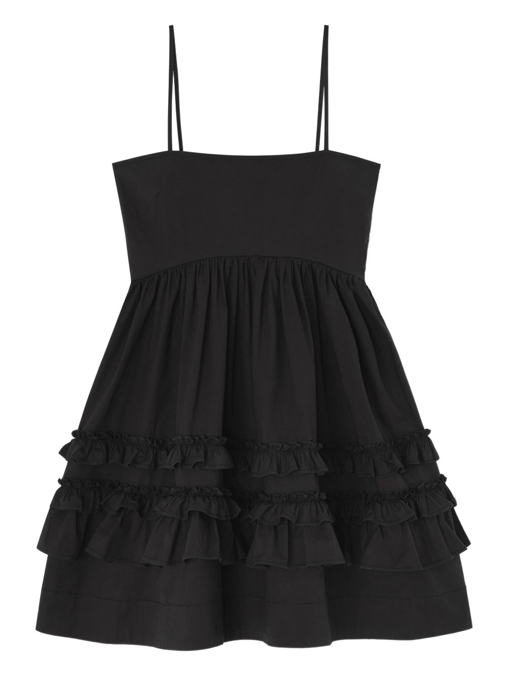GANNI Dresses Black Organic Cotton
