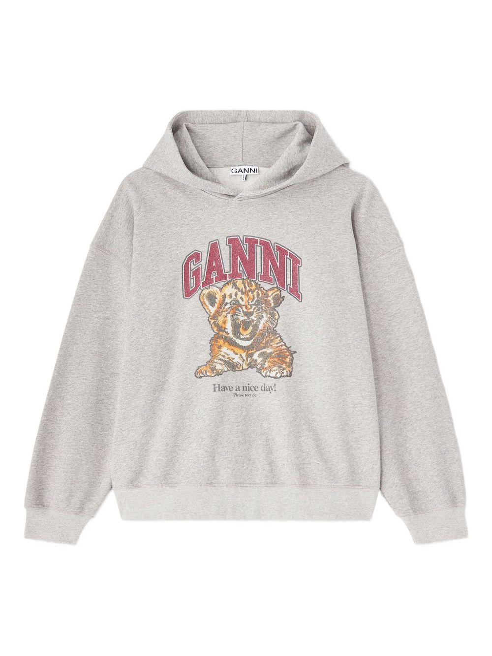GANNI Sweaters Grey Organic Cotton